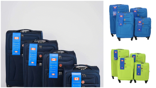 4pcs Soft Shell Premium Luggage sets